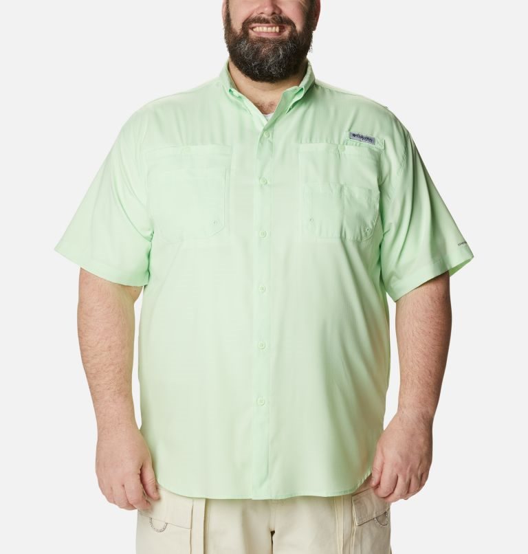 Men\'s Columbia PFG Tamiami II Short Sleeve Shirts Green | Plus Size CA-A30L5